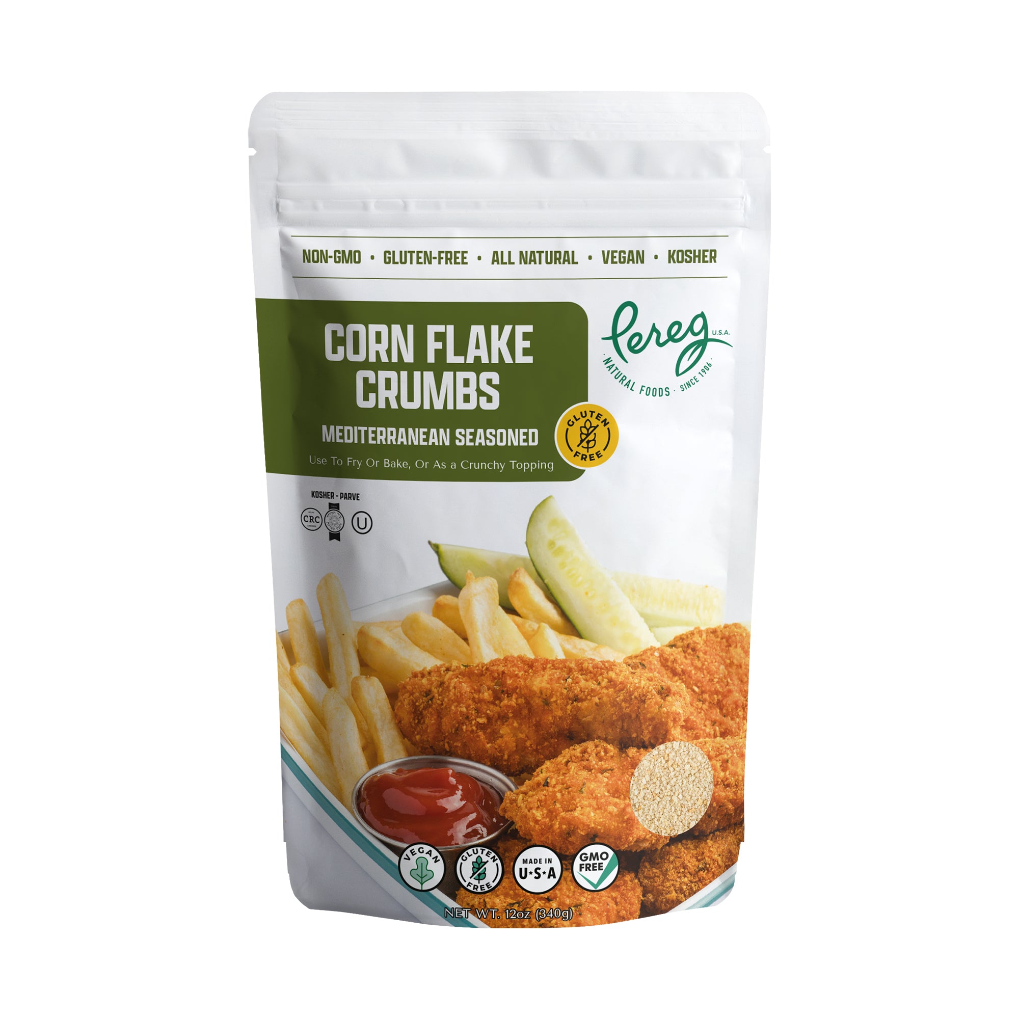 Corn Flake Crumbs - Mediterranean Seasoned